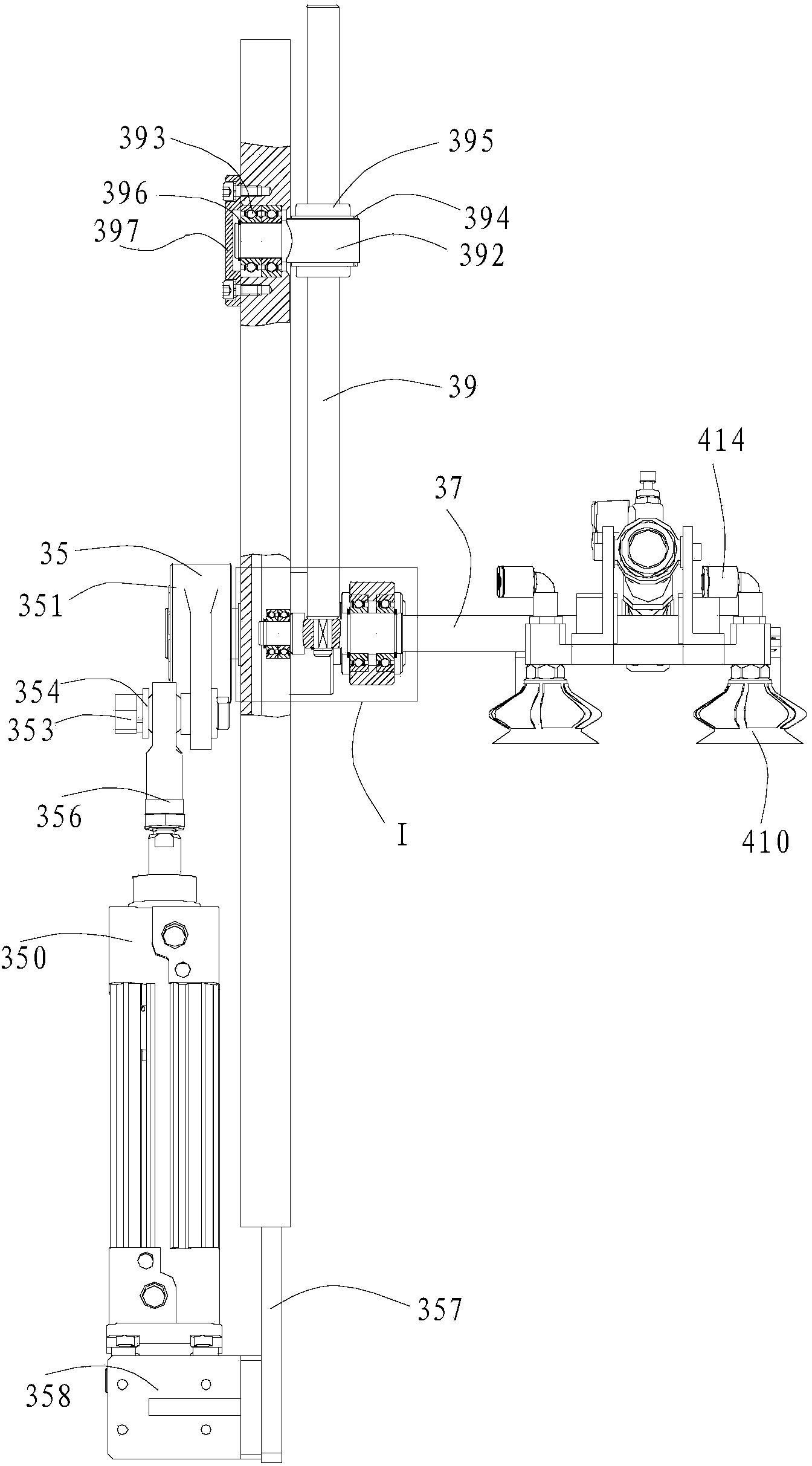 Box opening mechanism and packaging device