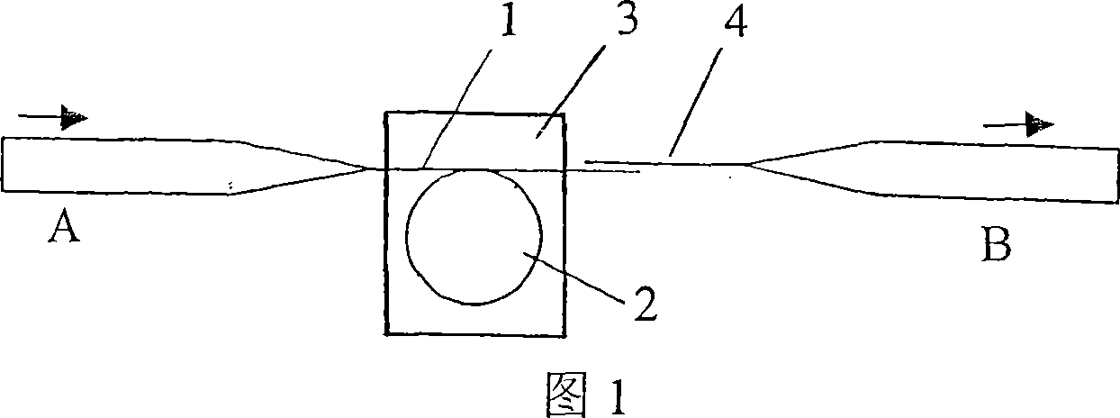 Micro-optical fiber ring dye laser with evanescent wave coupling gain