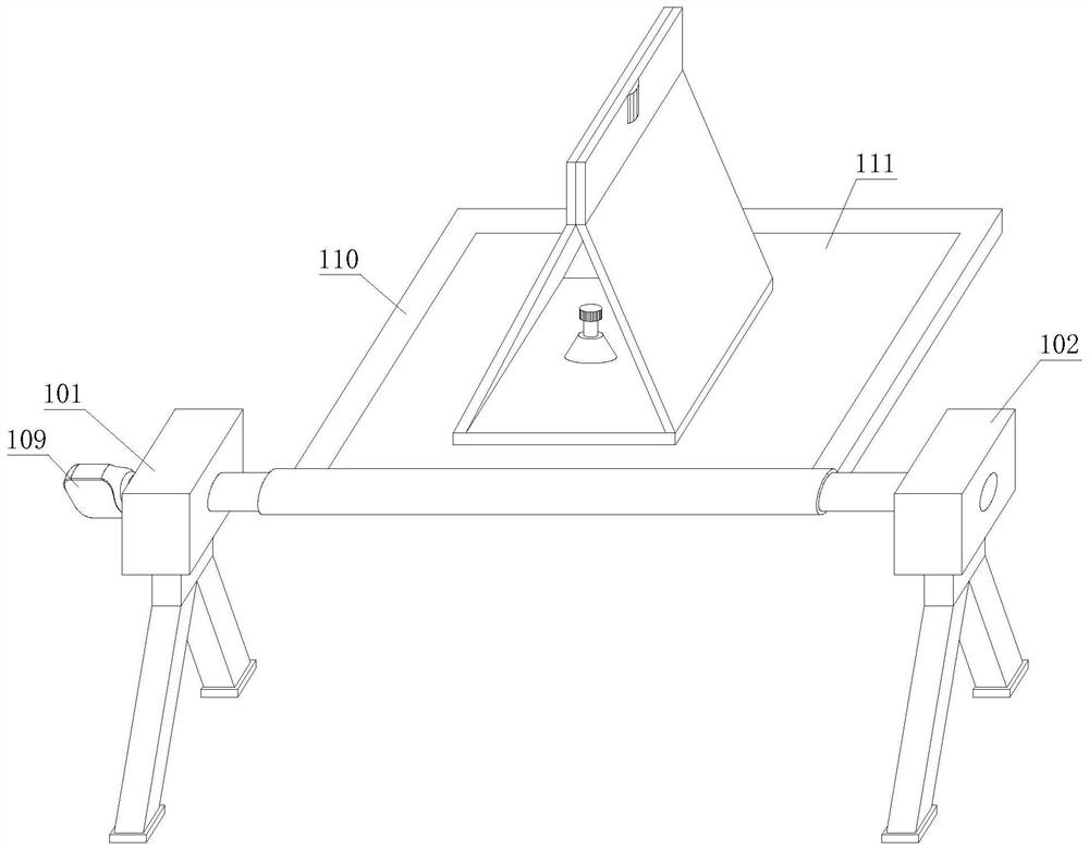 Folding loudspeaker fixing device and using method thereof