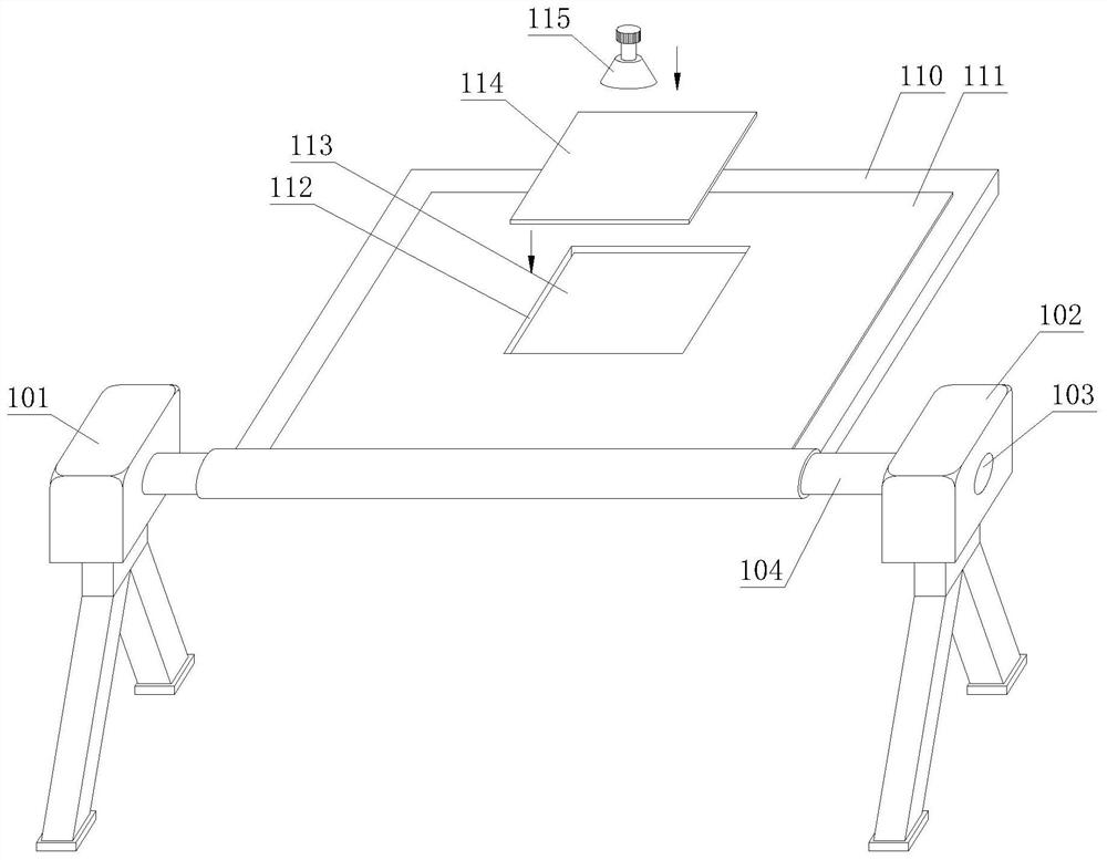 Folding loudspeaker fixing device and using method thereof