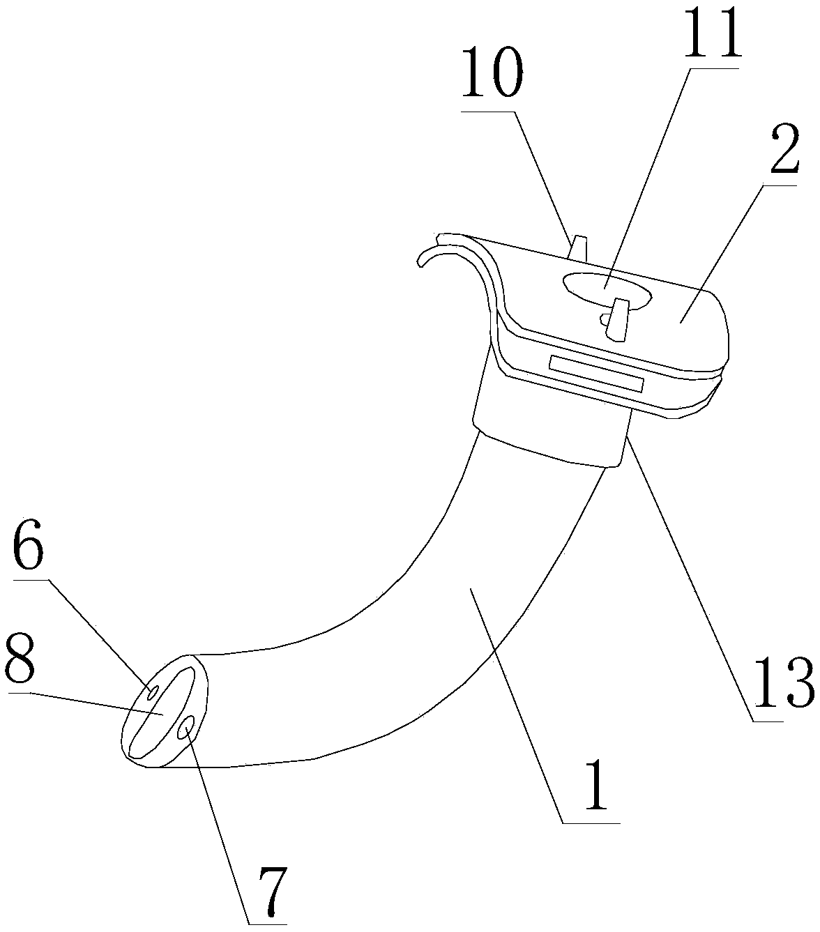 Breather applied to painless gastroscope diagnosis and treatment airway management