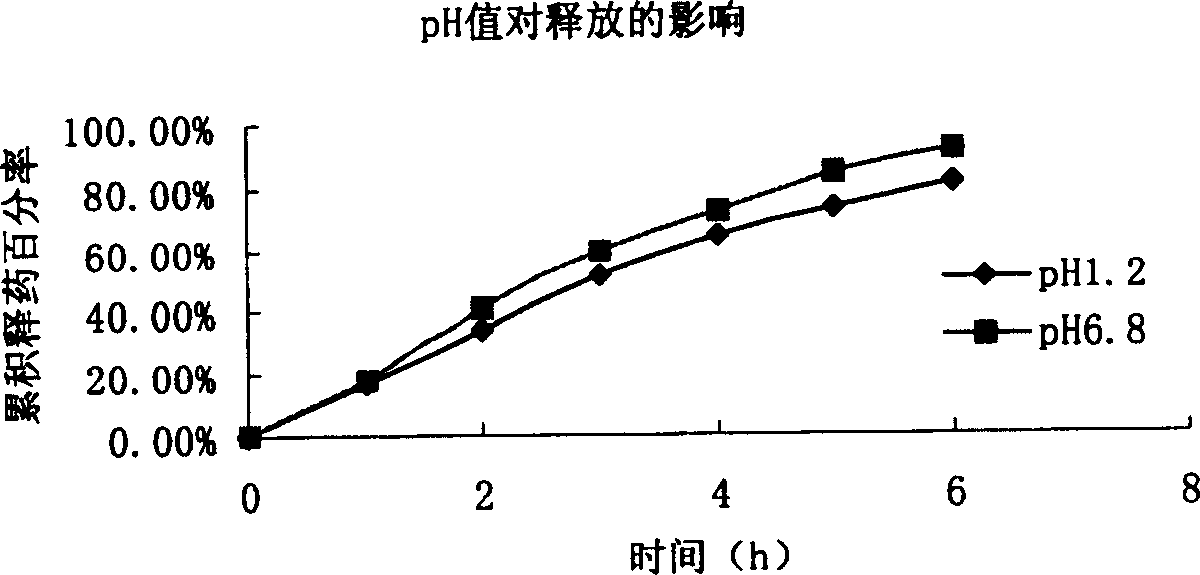 Water-soluble medicine particle-type slow-release composition, preparation and its preparing method