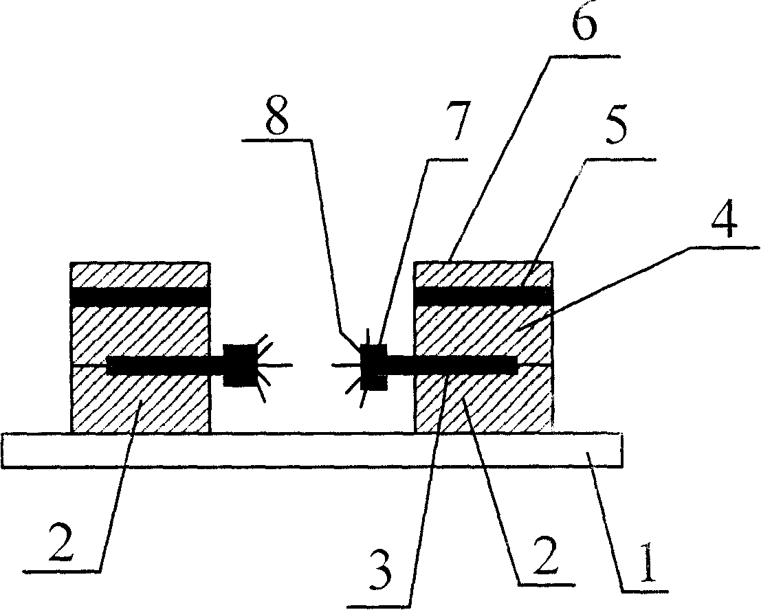 Annular blade type cathode emitting structural panel display device and its production technique