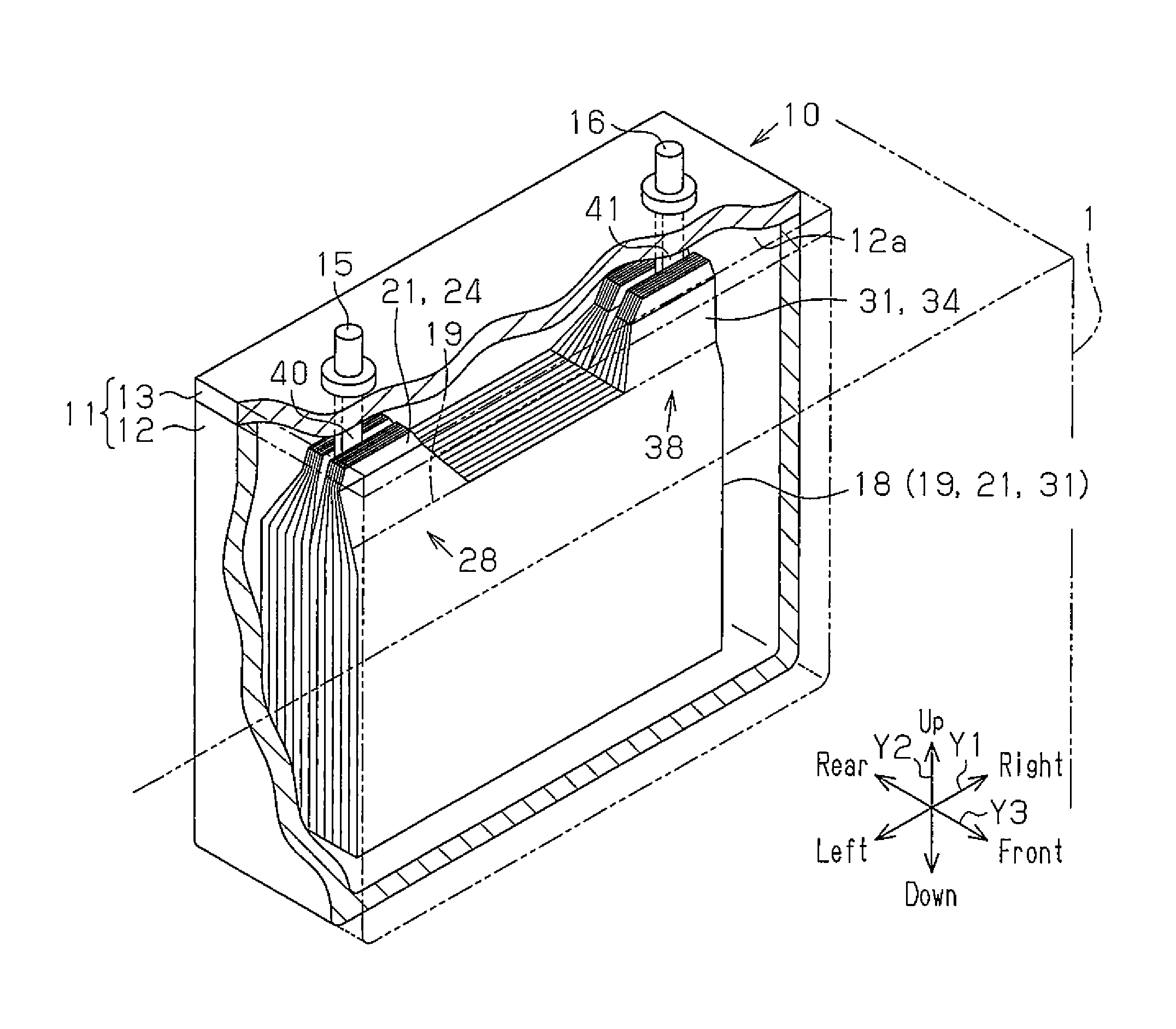 Power storage apparatus and vehicle with power storage apparatus mounted thereon