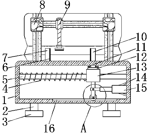 Clamping device for large and medium-sized sawing machine