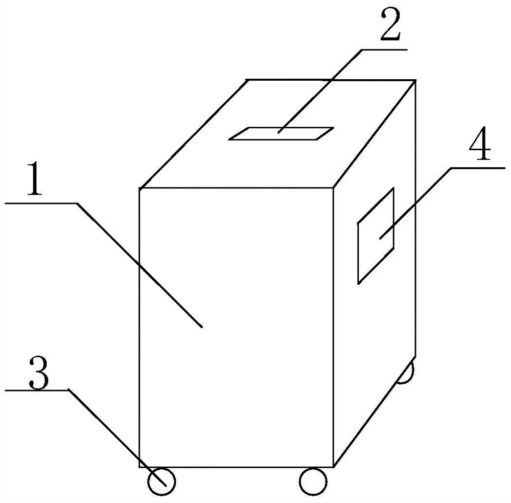 An electronic ballot box for preventing ballot accumulation and its working method