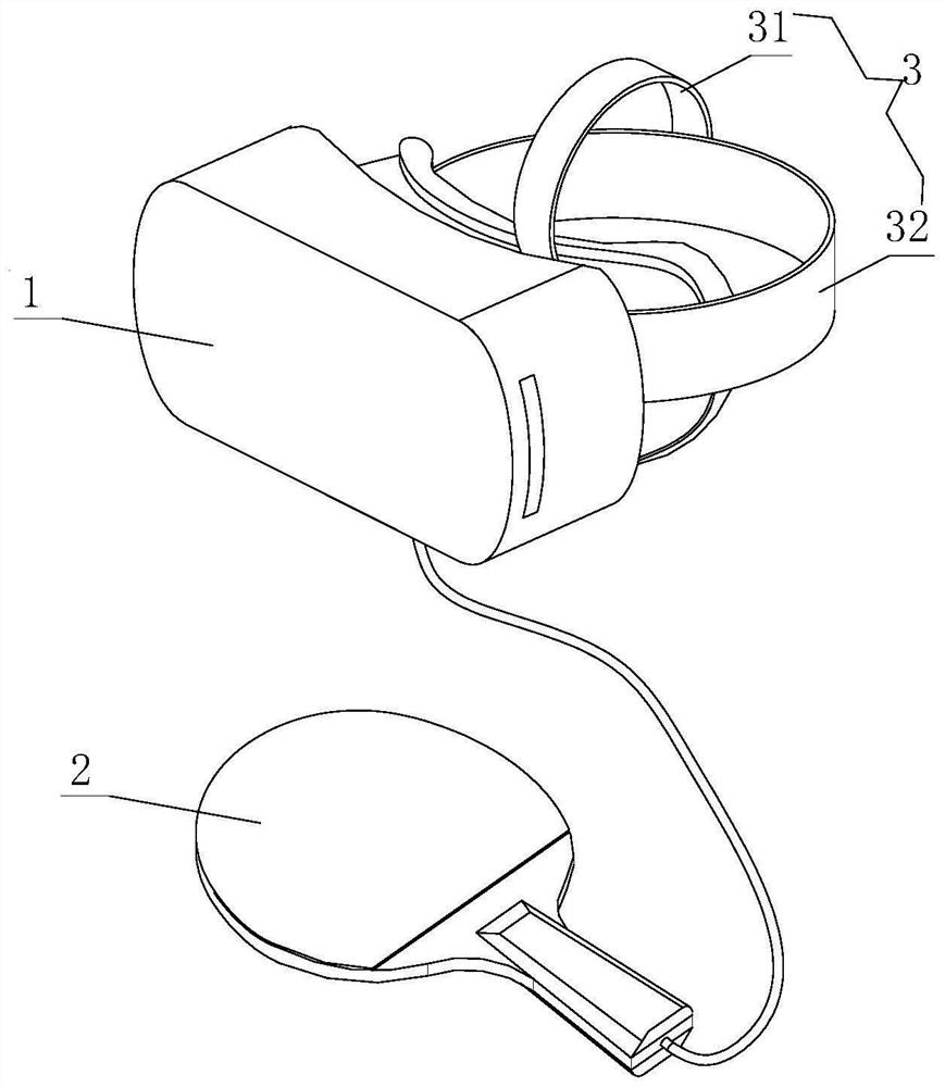 Visual training device for techniques and tactics of table tennis players and a method thereof