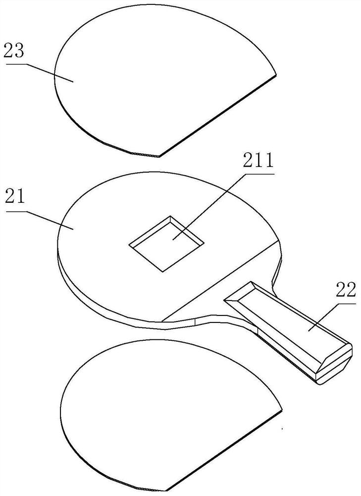 Visual training device for techniques and tactics of table tennis players and a method thereof