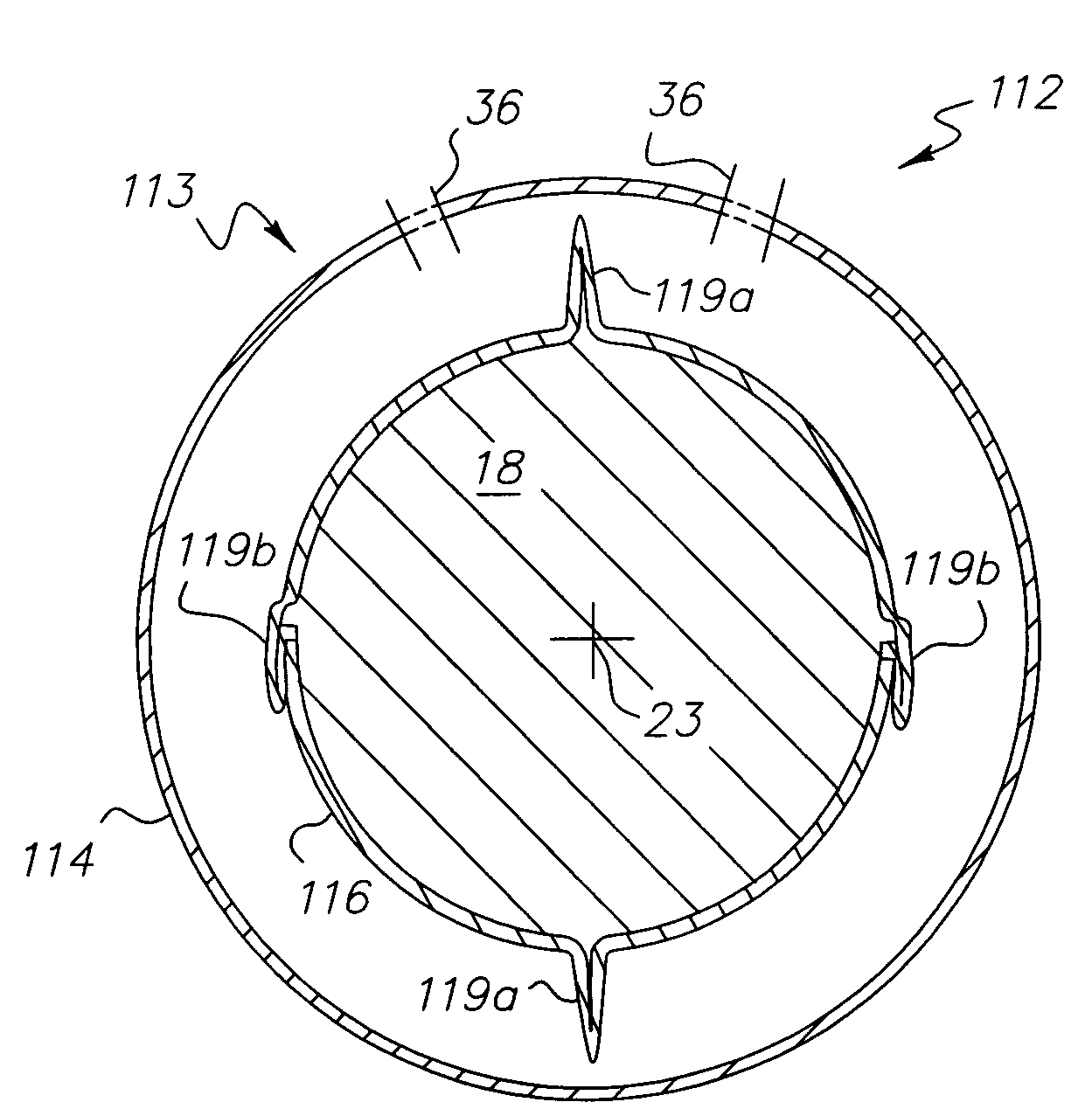 Ring-shaped cuff for measurement of blood pressure