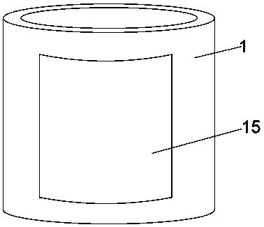 Recovery treatment device for industrial waste gas