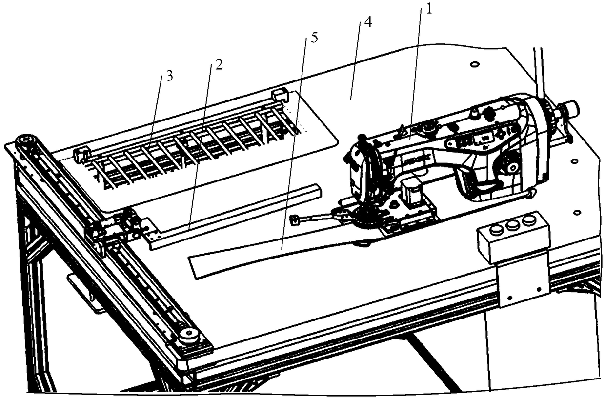 Automatic sewing device and equipment