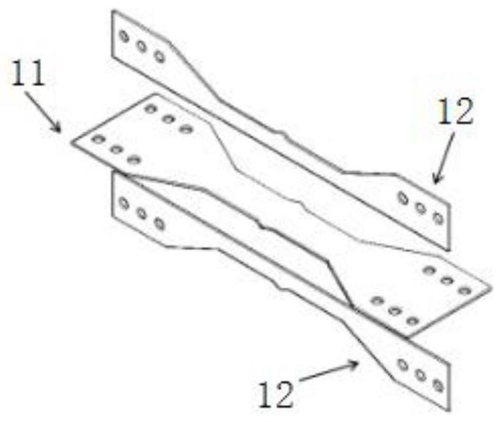 A cold-formed steel composite constrained cross-shaped energy-dissipating inner core buckling-resistant support member