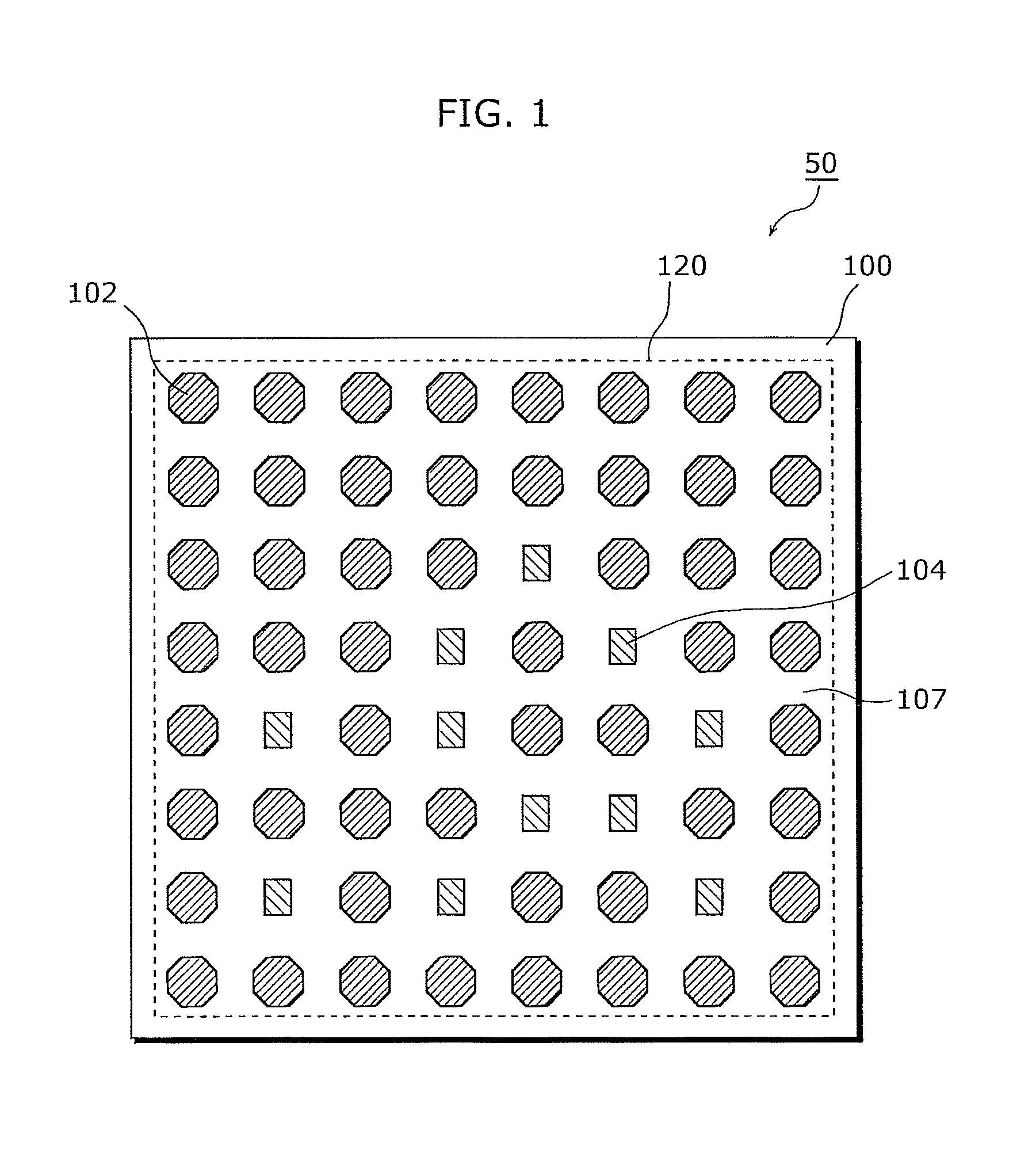 Semiconductor device including external connection pads and test pads