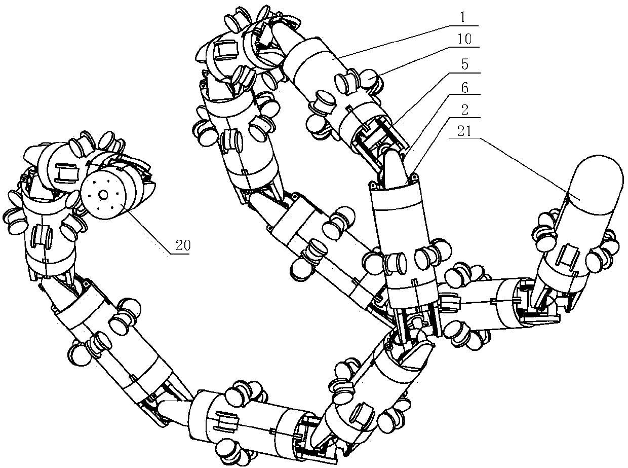 Multimodal Rigid-Flexible Composite Snake Robot Device