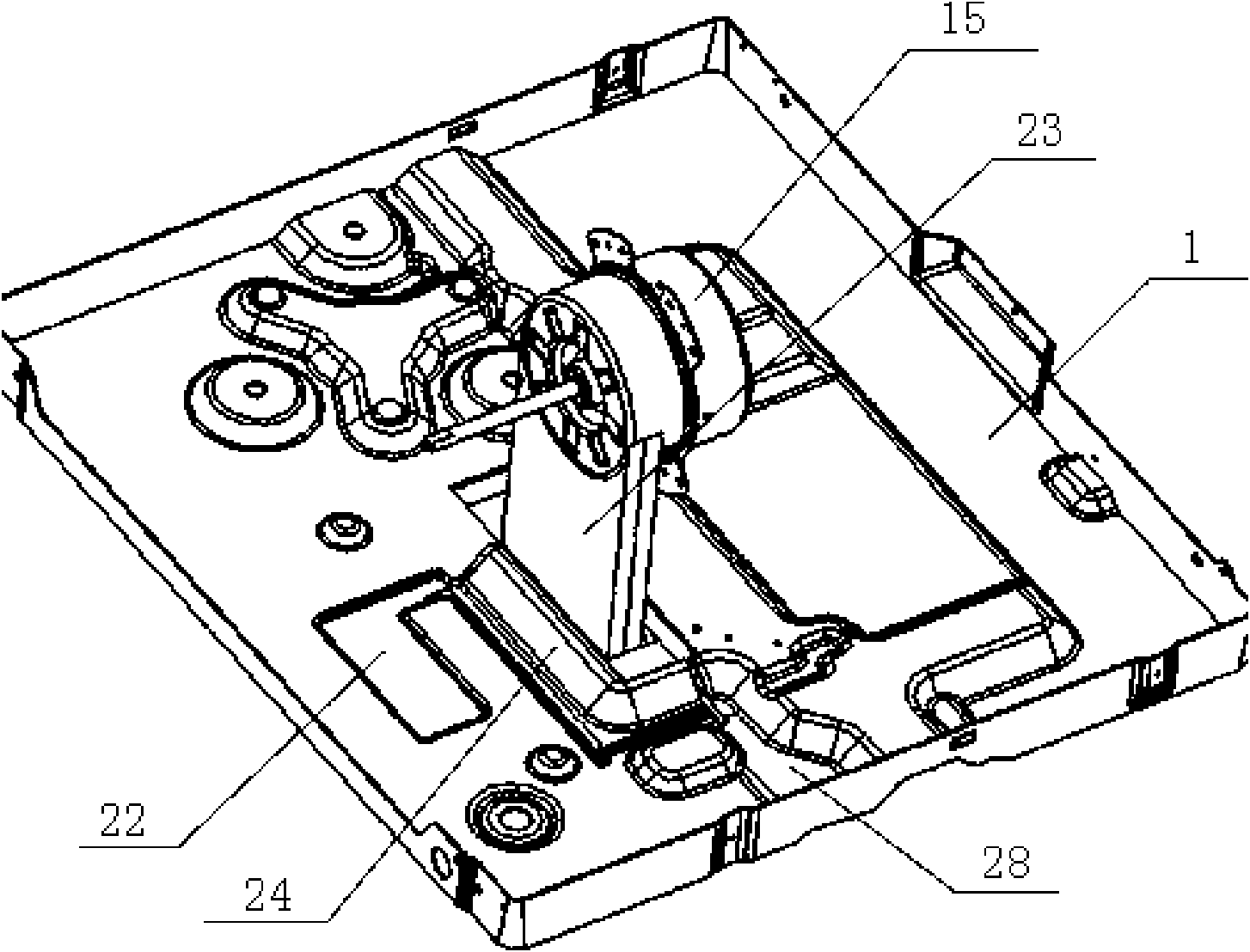 Motor radiating structure of window air conditioner