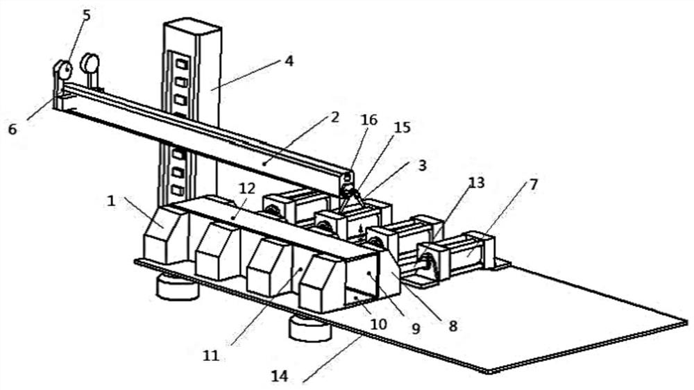 Box girder automatic welding device and using method