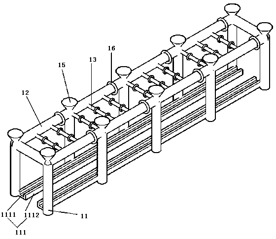 A method for growing grapes that is convenient for picking and transporting