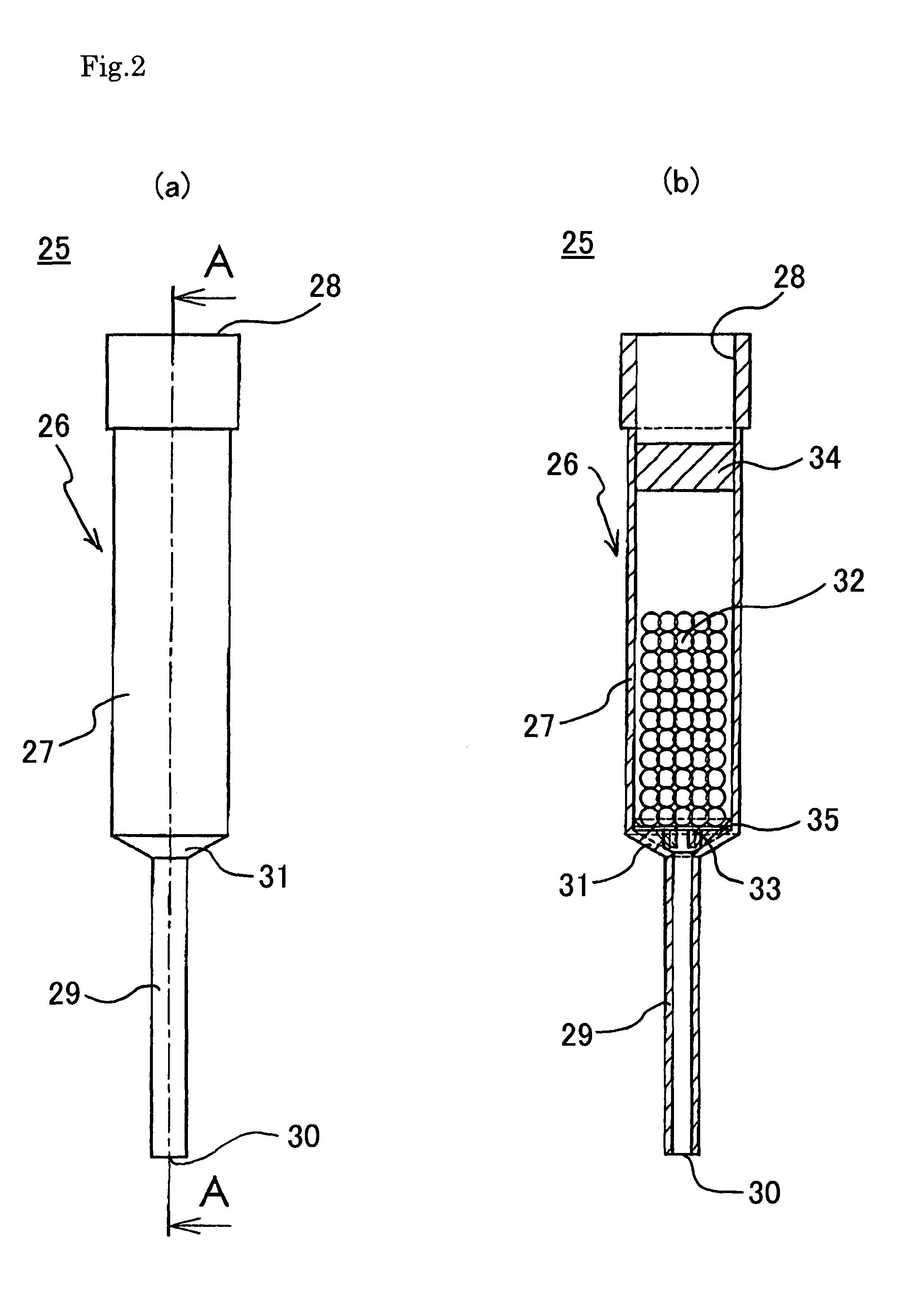 Carrier enclosing tip, carrier treating apparatus and method of carrier treatment