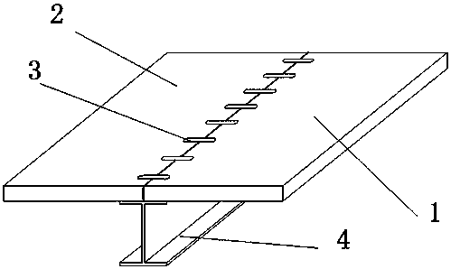 Steel-prefabricated concrete composite beam and manufacturing method thereof