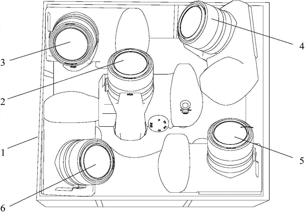 Multi-view stereo aerial photographic device for unmanned aerial vehicles and method for determining focal length of multi-view stereo aerial photographic device