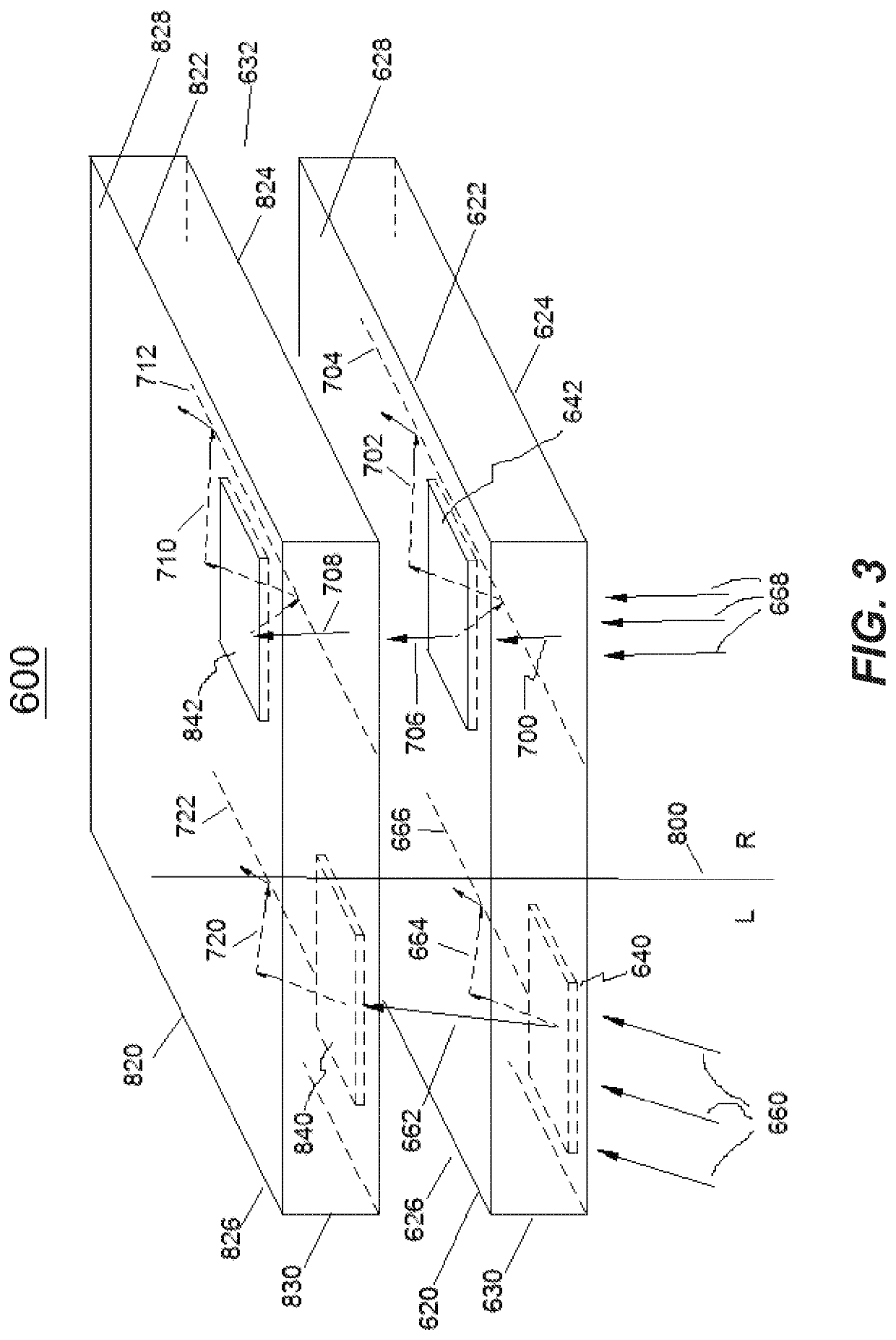Multi-channel waveguide with reduced crosstalk