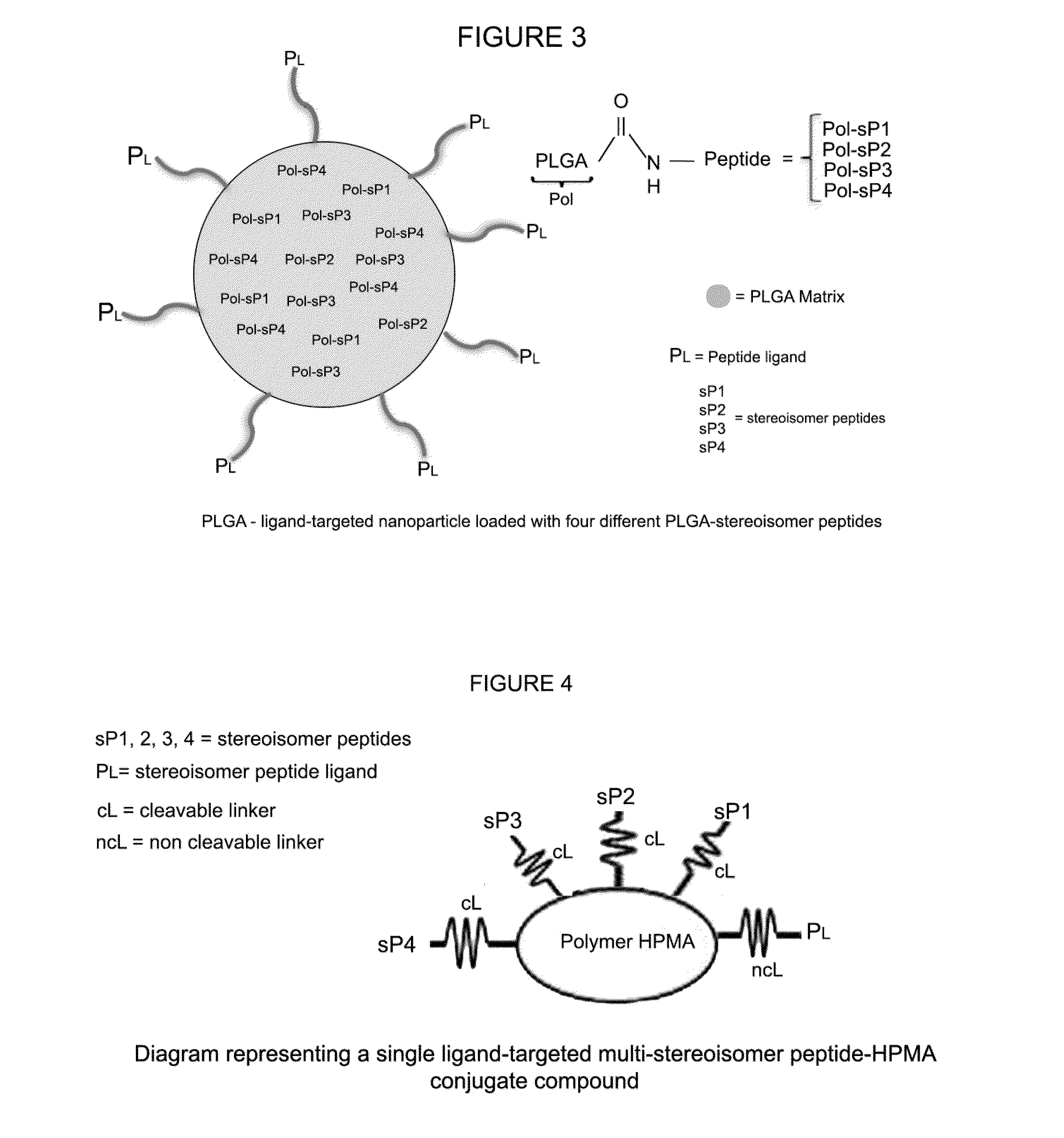 Stereoisomer peptides, their polymer conjugates, their encapsulation into nanoparticles, and uses thereof for the treatment of diseases caused by abnormal angiogenesis.