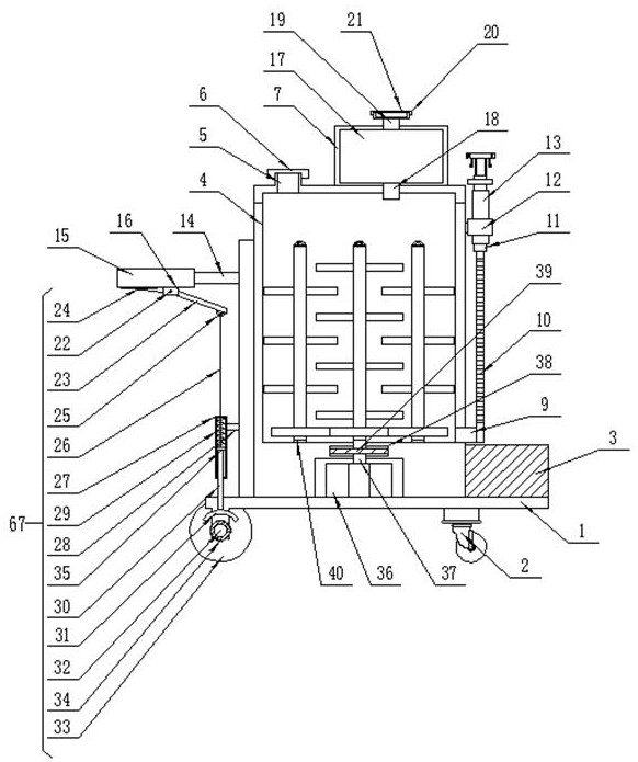 A spraying device for anti-blocking building thermal insulation coating and its application method