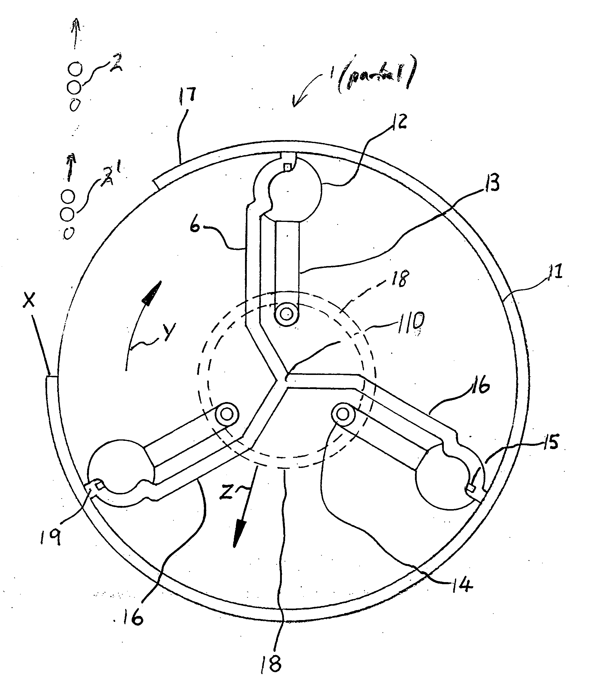 Low-mass-trigger controlled release of projectiles having variable energies and numbers in a centrifugal propulsion weapon, and methods of weapon use