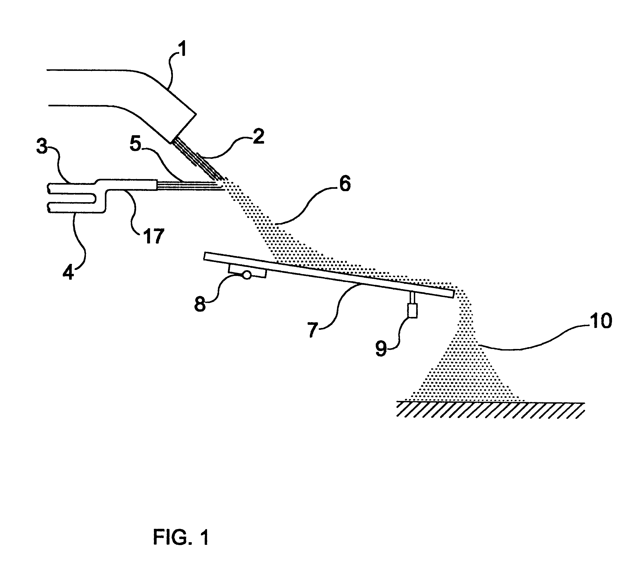 Apparatus and process to extract heat and to solidify molten material particles