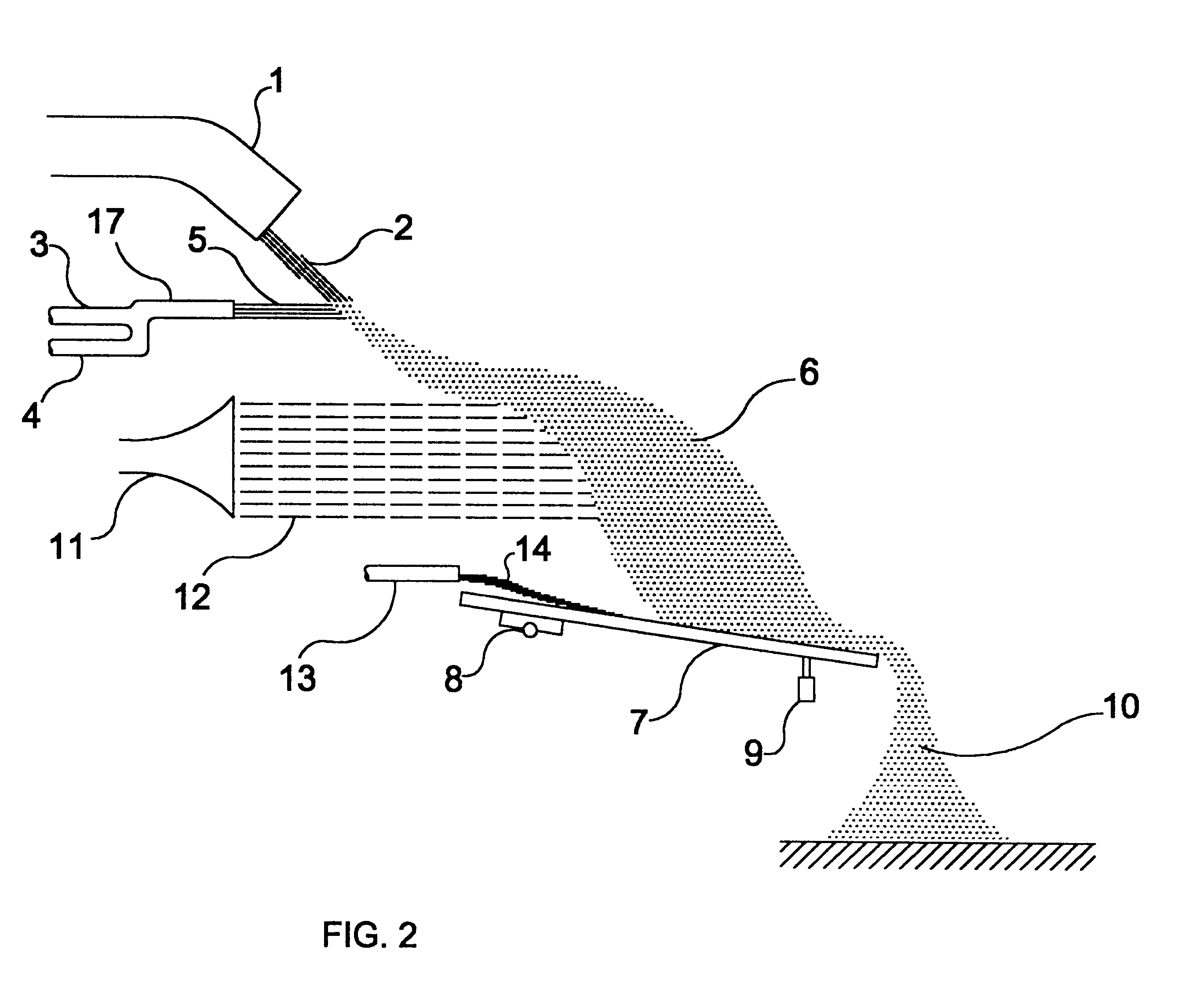 Apparatus and process to extract heat and to solidify molten material particles