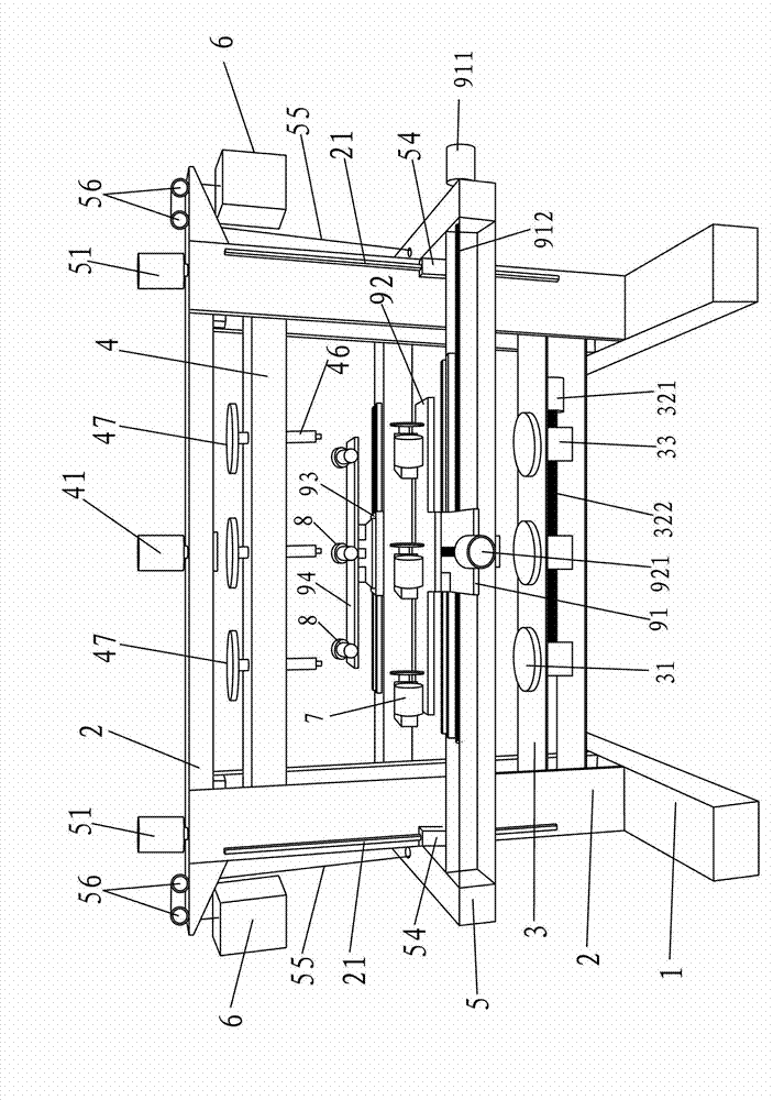 Novel vertical numerical-control engraving machine
