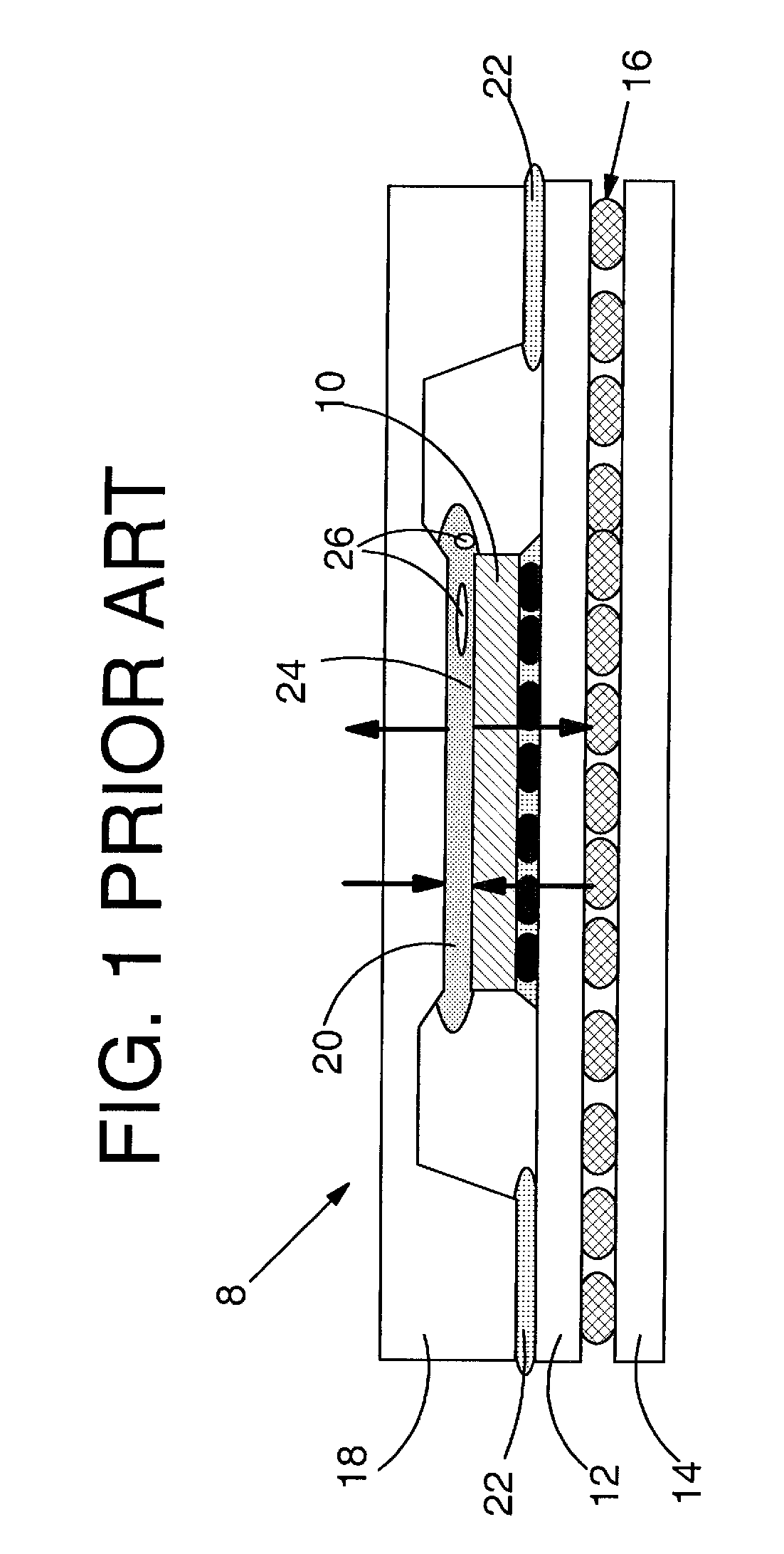 Chip package having chip extension and method