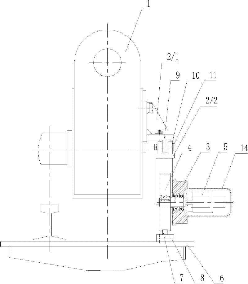 Running positioning device for double-beam trolley of crane