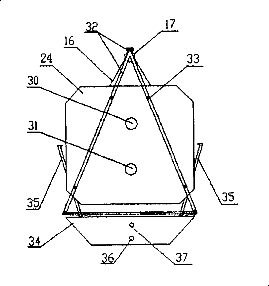 Absorber used in solar refrigeration equipment