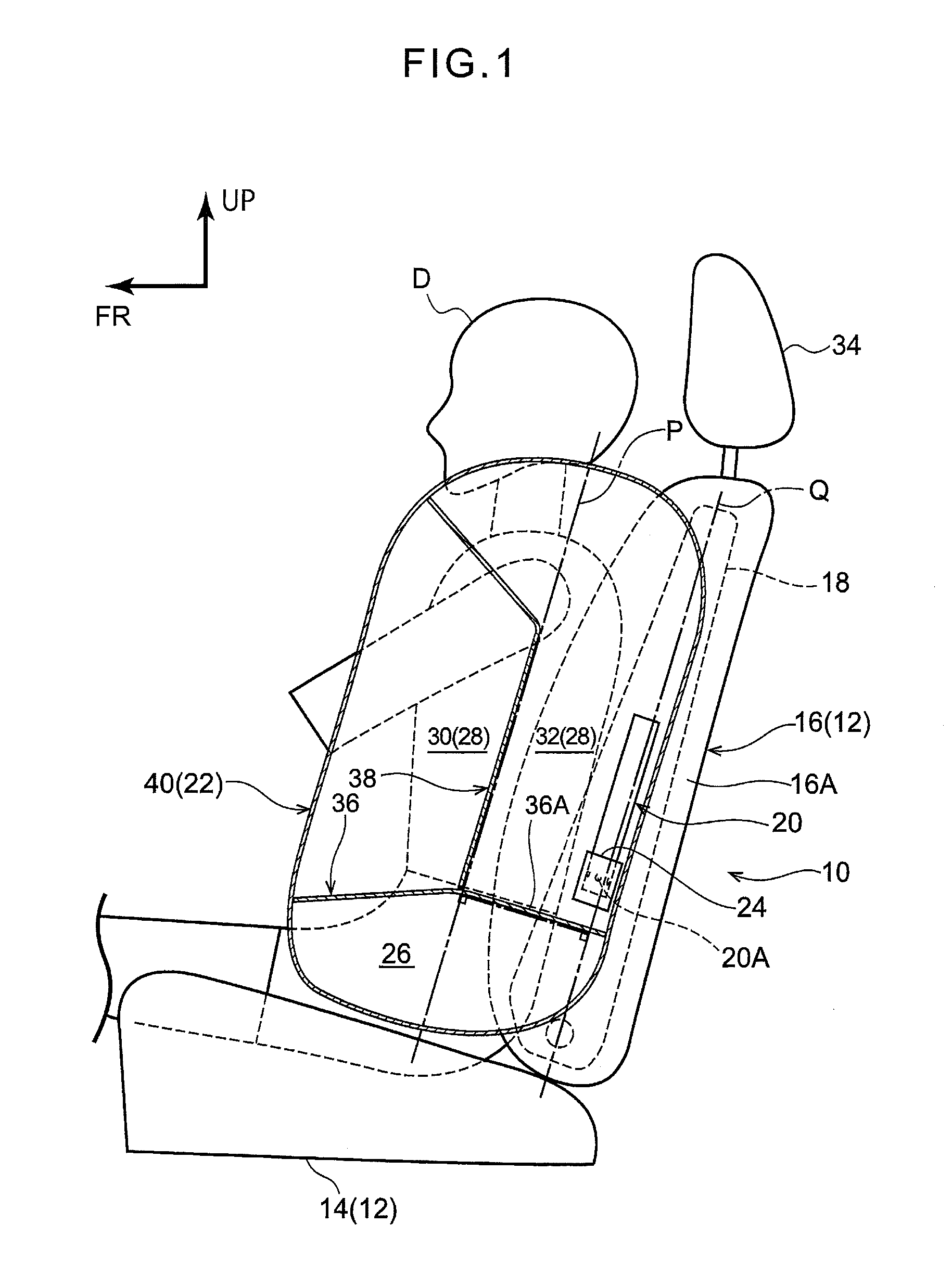 Vehicle side airbag device and manufacturing method of a side airbag