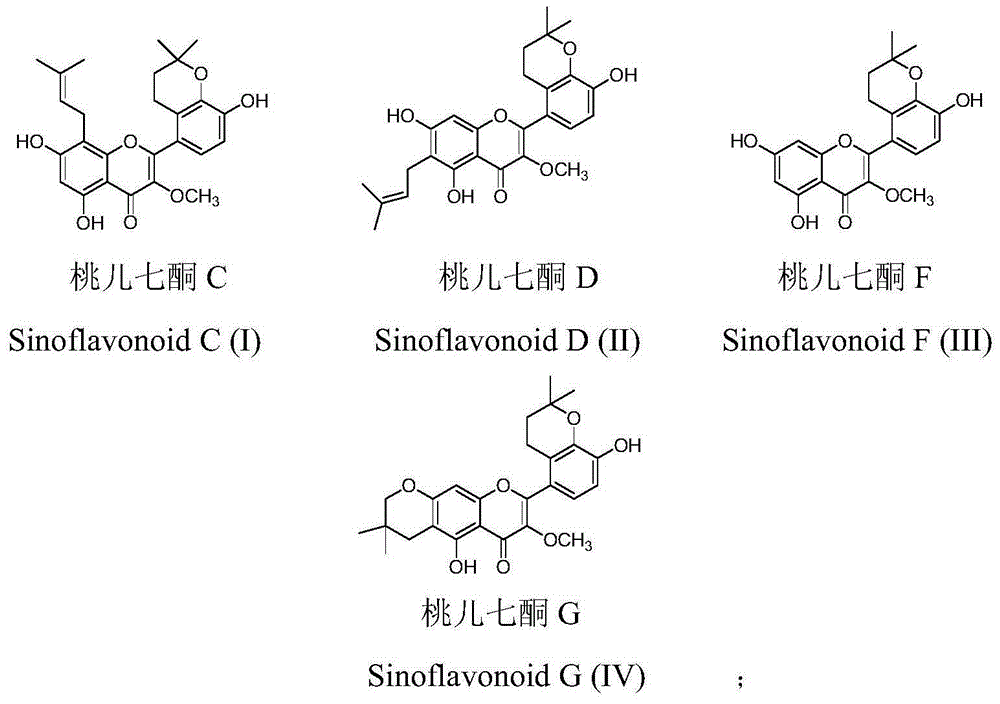 Preparation method and application of isopentene alkenylation flavonoid compound with nerve protection effect