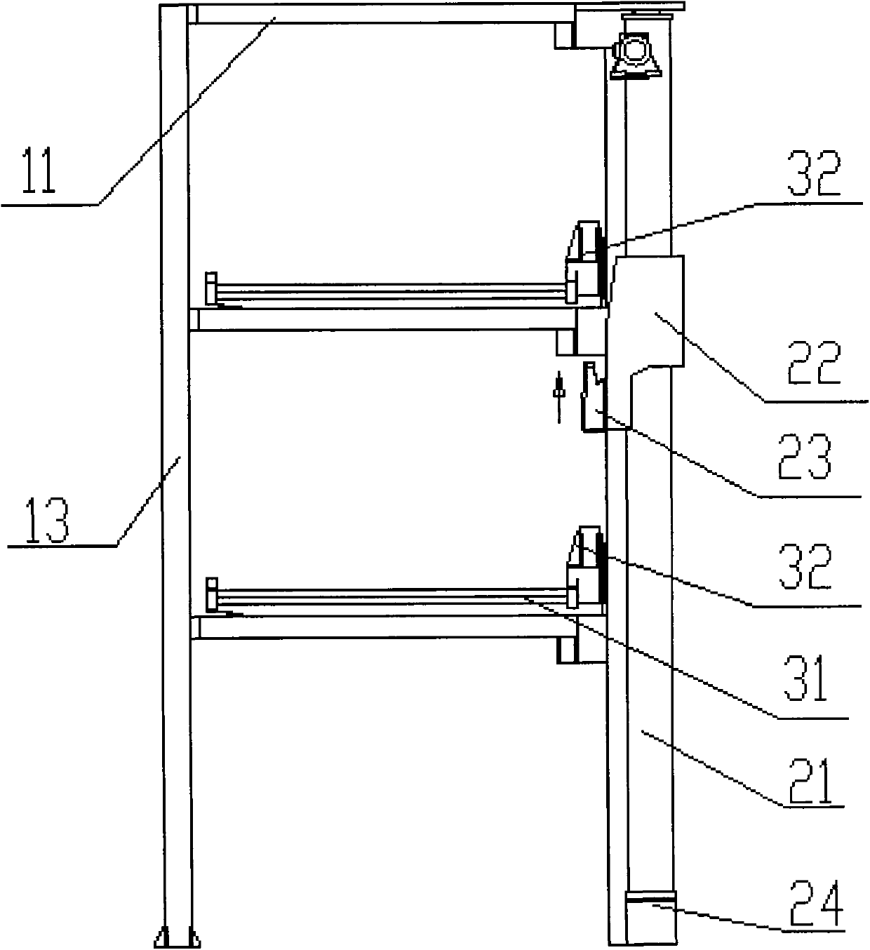 Rotary lifting-type three-dimensional garage, vehicle carrying plate docking and lifting device and vehicle parking and getting method