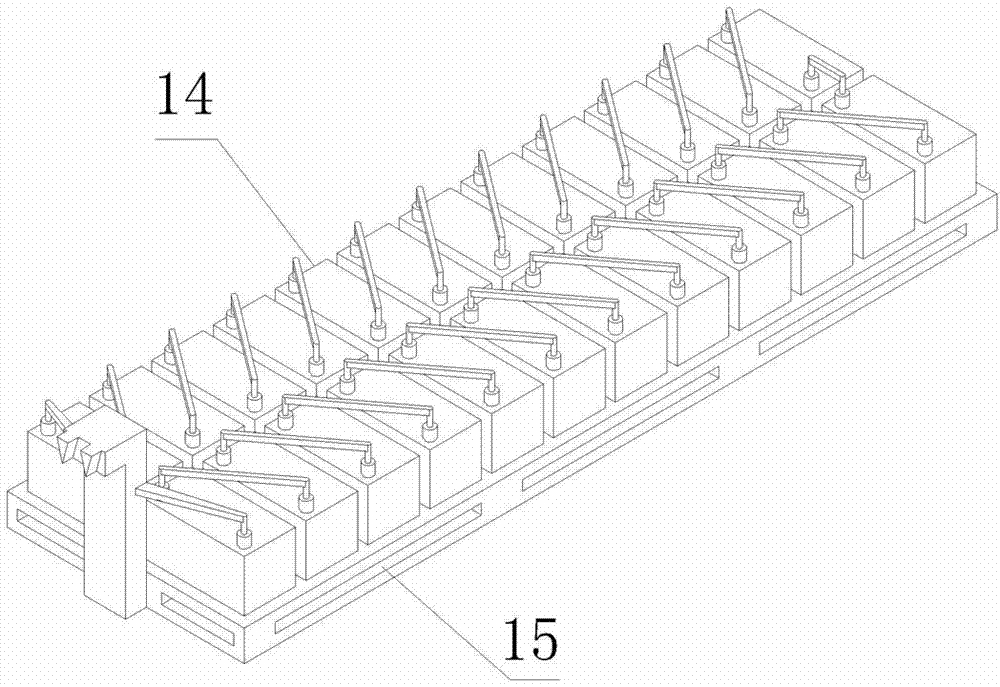 Mobile combination device for quick formation of storage battery