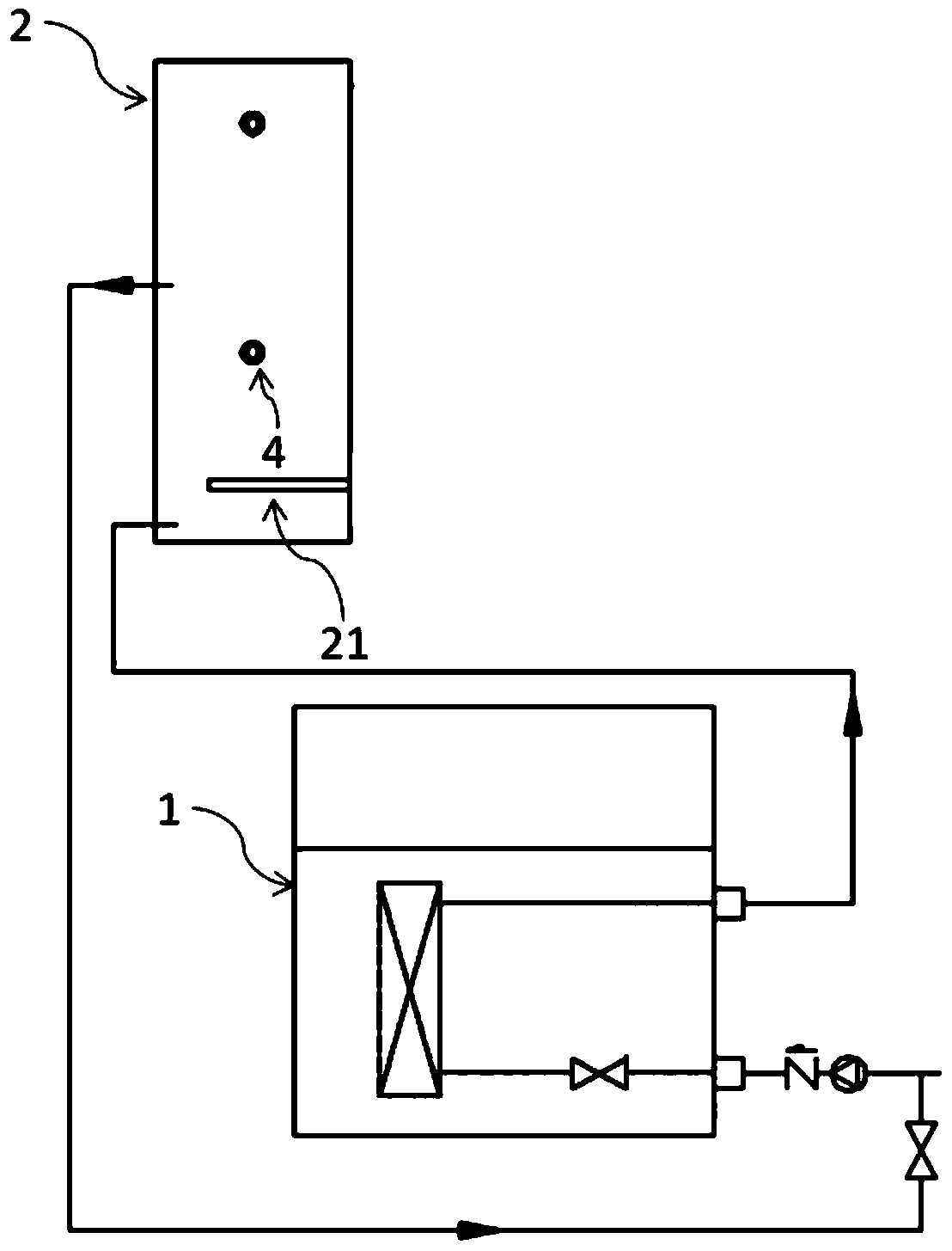 Hot water system and water heating method