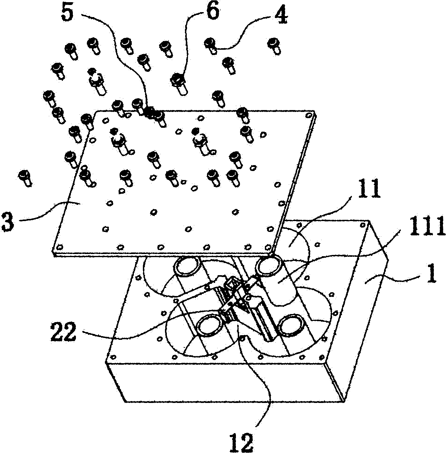 Filter coupling structure with adjustable capacity