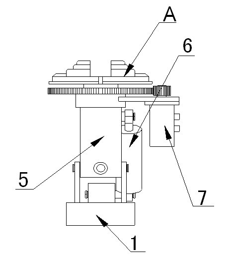 Tire mounting and dismounting device