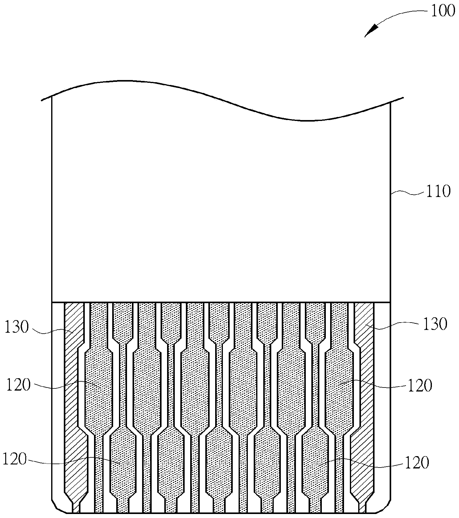 Connection structure of electronic device