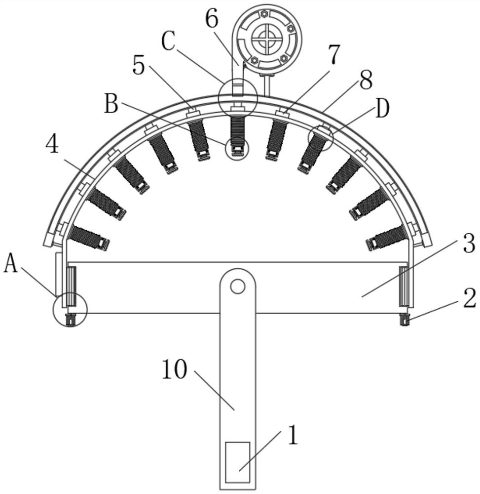 Chemotherapy alopecia massage instrument