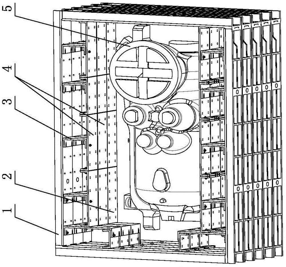 An assembled follow-up sand box and an assembling method for the follow-up sand box