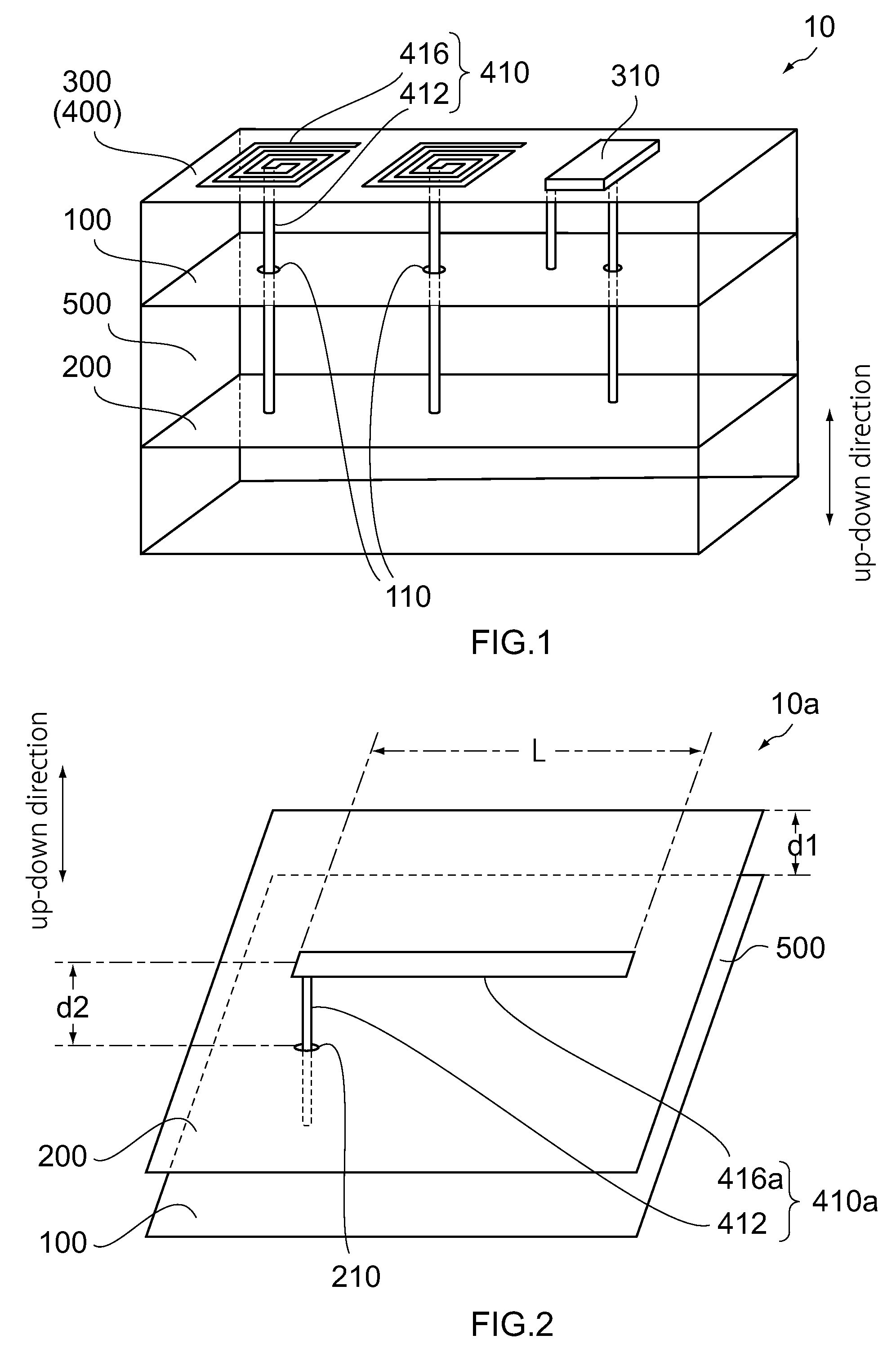 Resonator, multilayer board and electronic device