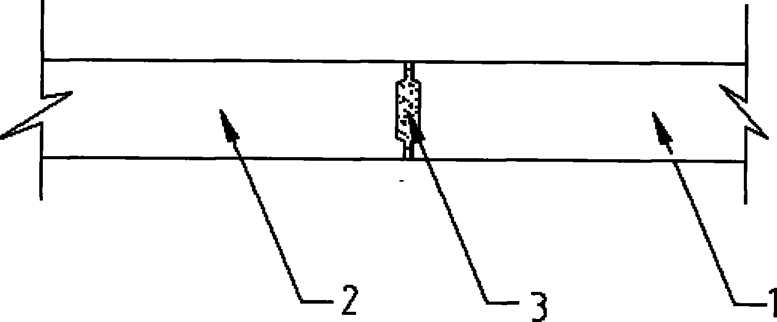Vertical joint waterproofing node of exterior wall