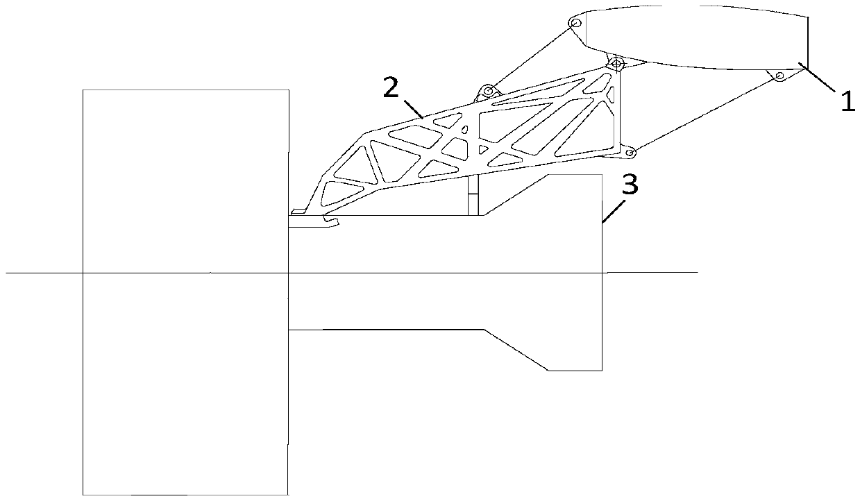Aircraft engine hanging structure