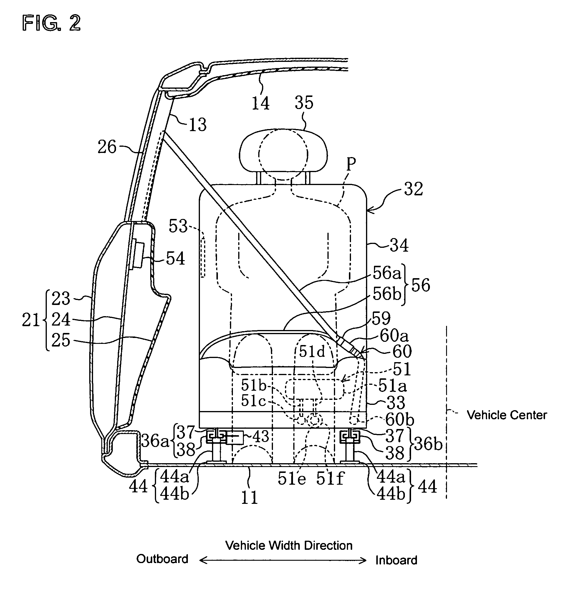 Occupant protection device for vehicle