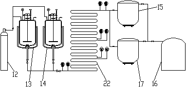 Reaction system for extraction of heated solvent of coal and reaction method