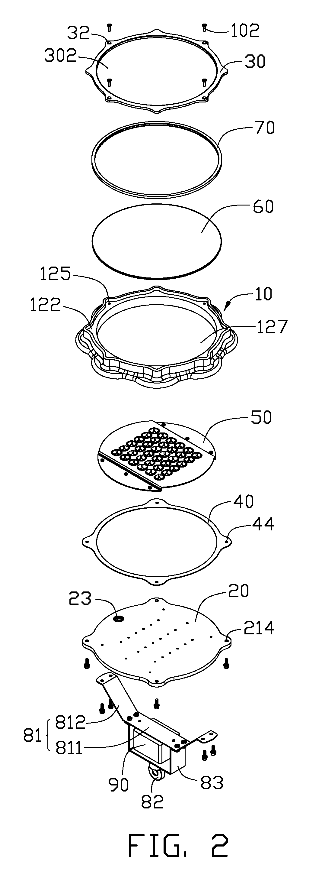 Compact LED lamp having heat dissipation structure